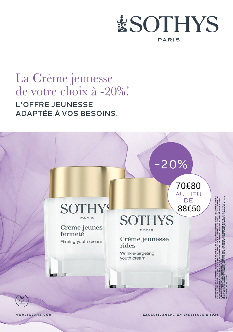 Offre crème jeunesse Sothys