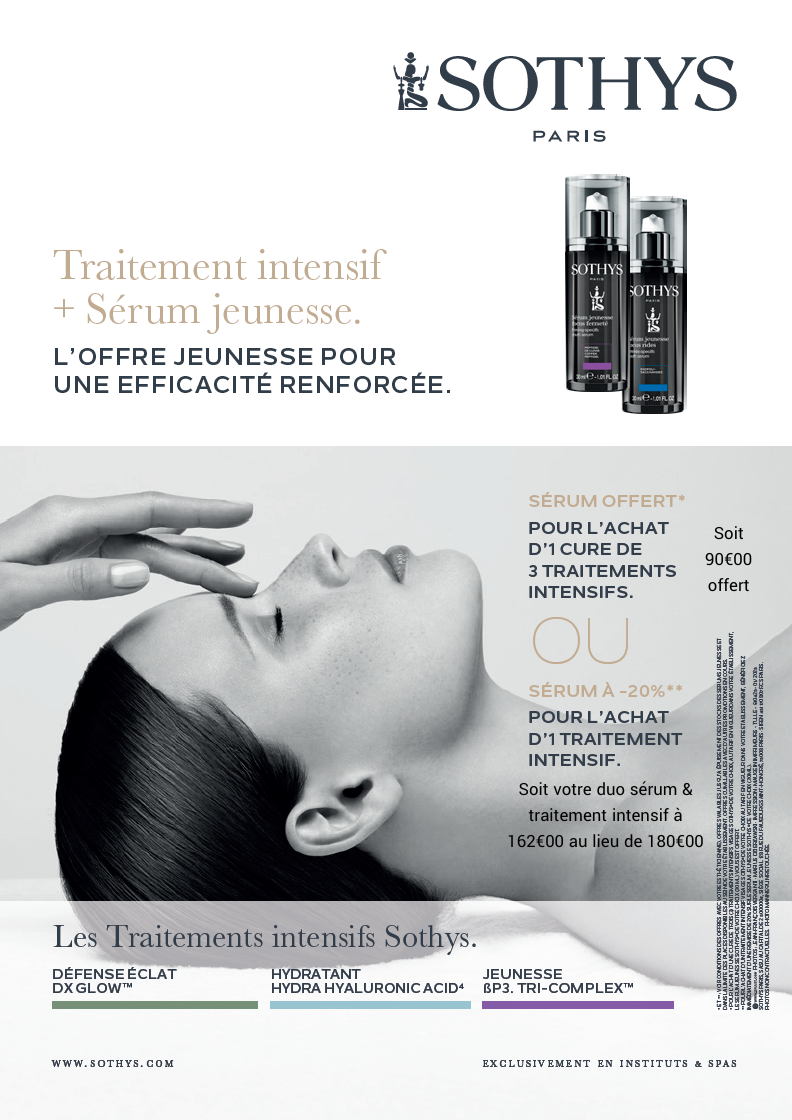 Traitement intensif + sérum jeunesse Sothys